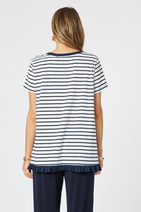 Clarity Stripe Frill Me Tee 48177