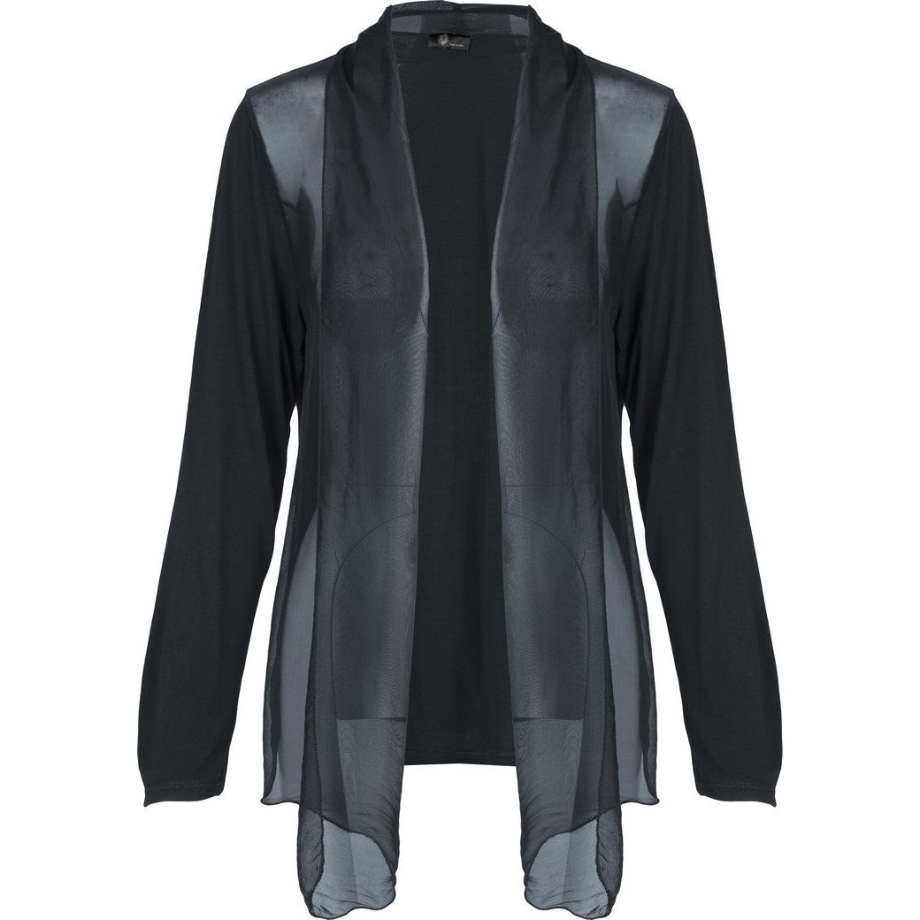 Woven Long Sleeve Cardigan