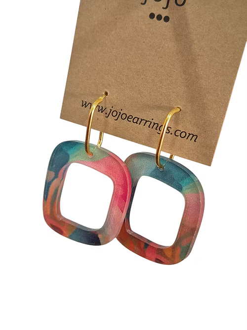Jojobee Artsy Earrings Print A