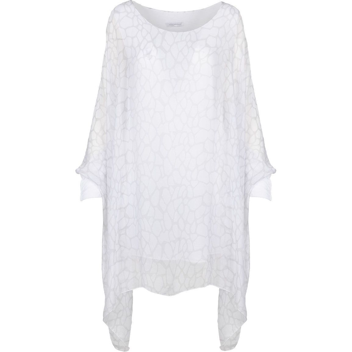 Woven Knitted Long Sleeve Tunic by M