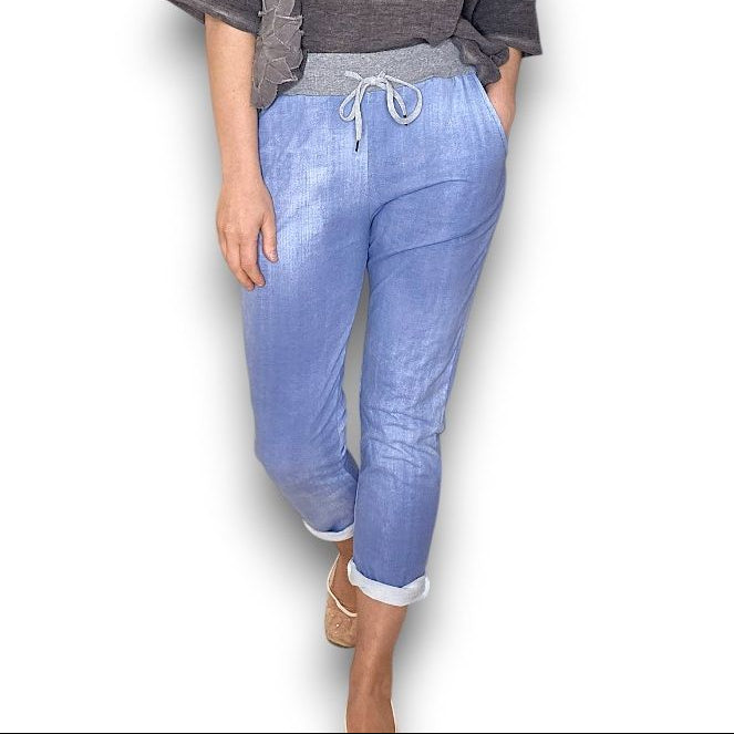 Cornelia Plain Light Denim Jogger