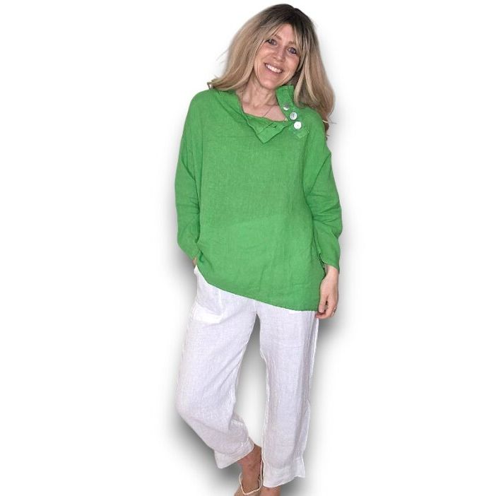 Pearl Button Moku Long Sleeve Top