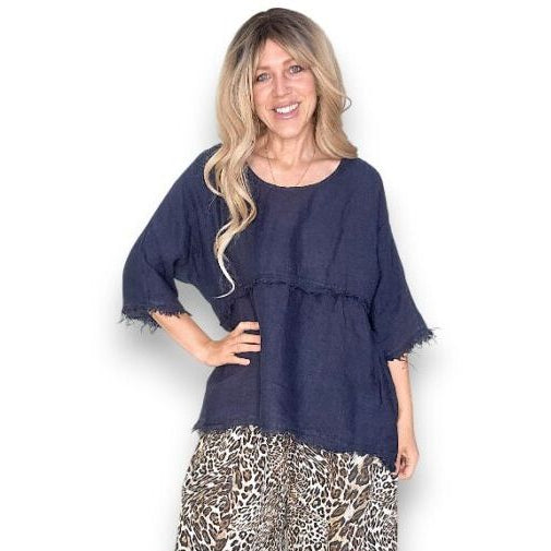 Helga May La Mer Fray Tunic