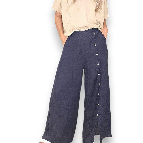 Front Row Button Sailor Pant