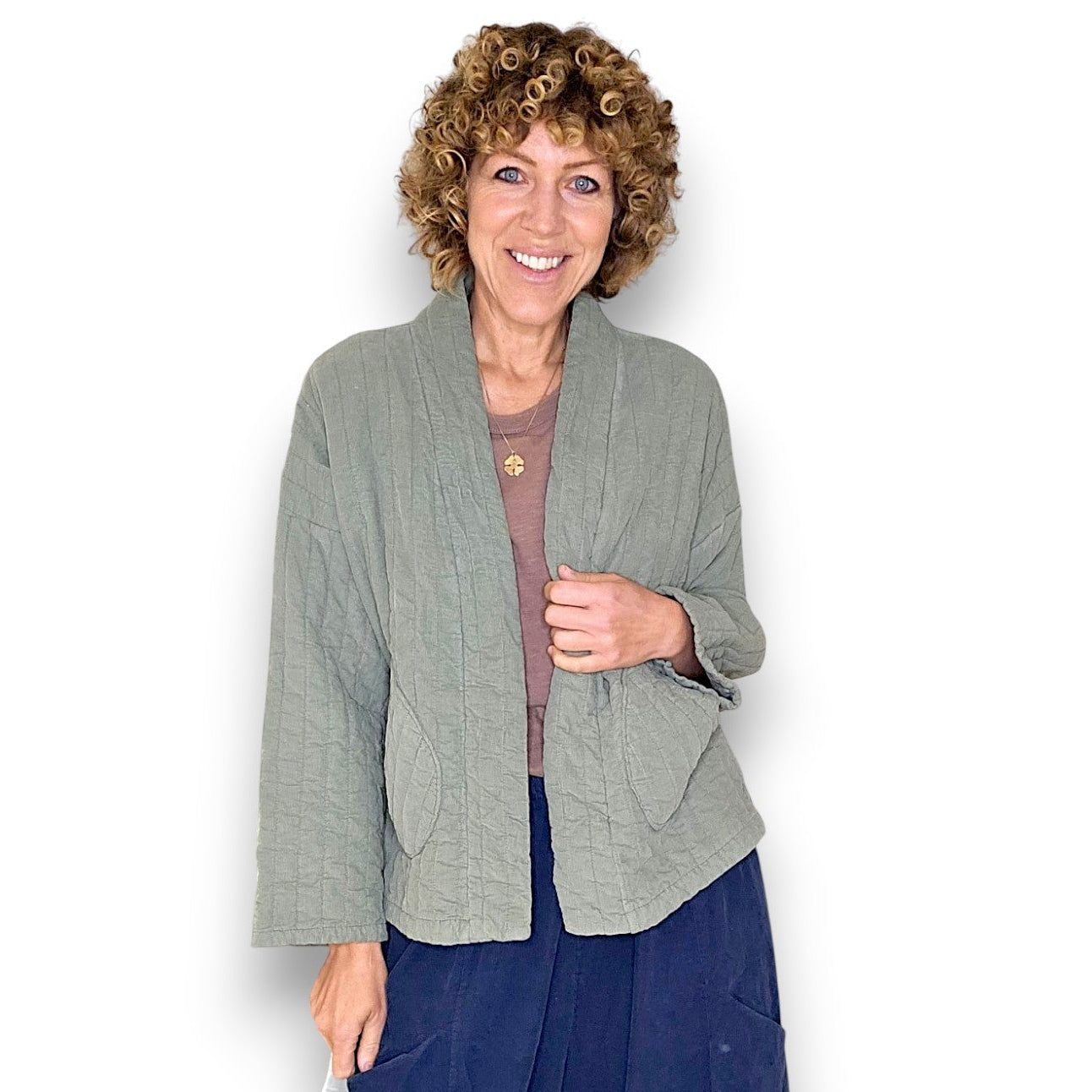 Helga May Corduroy Kimono Quilt Jkt