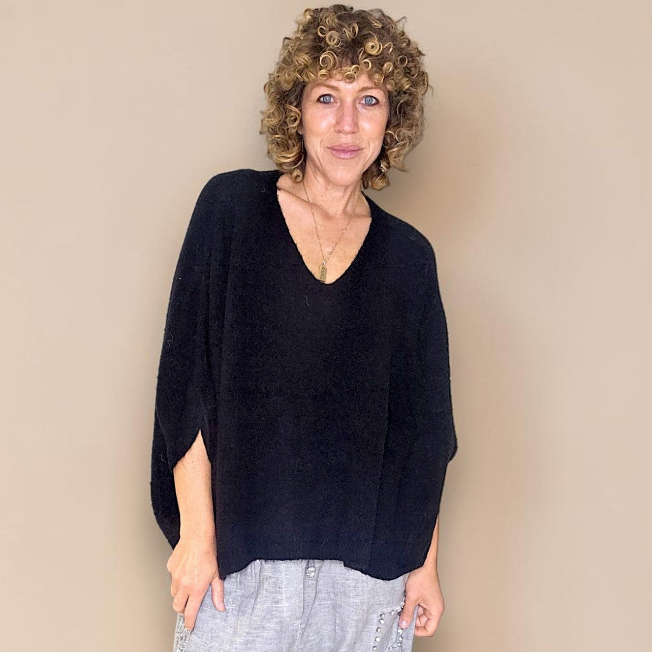 Alpaca Blend Batsleeve Knit