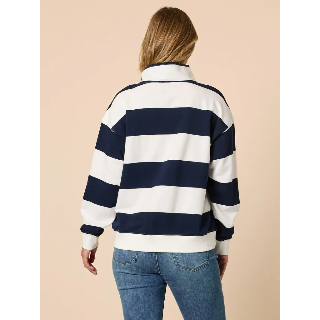 Varsity Stripe Sweatshirt T48894