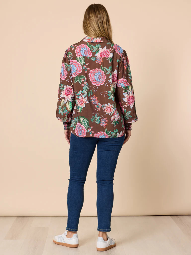 Bouquet Choc Print Shirt T48896