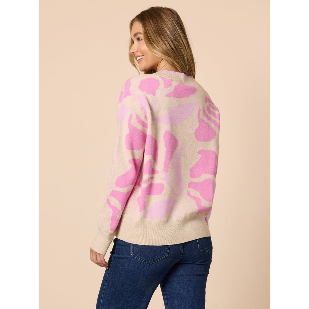 Blushing Pink Multi Knit T48966