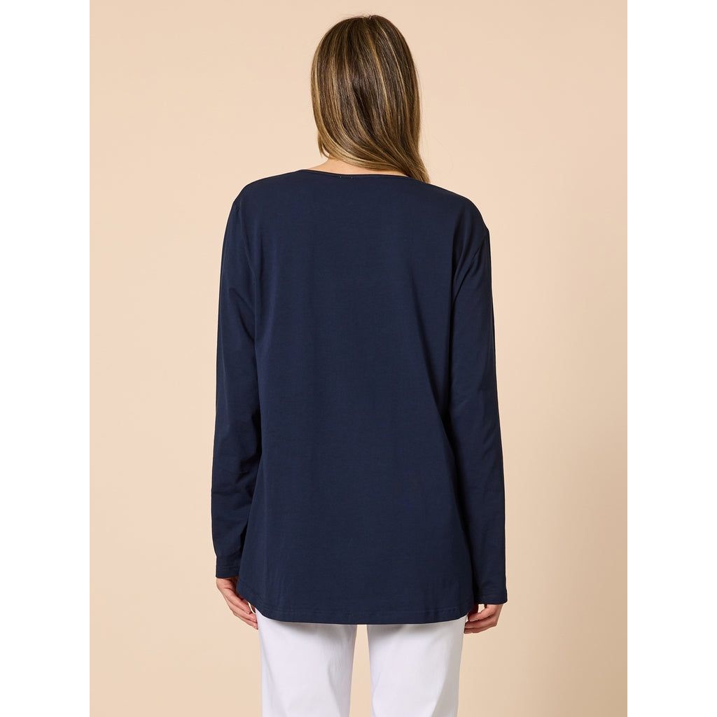 Lulu Navy Top C49182