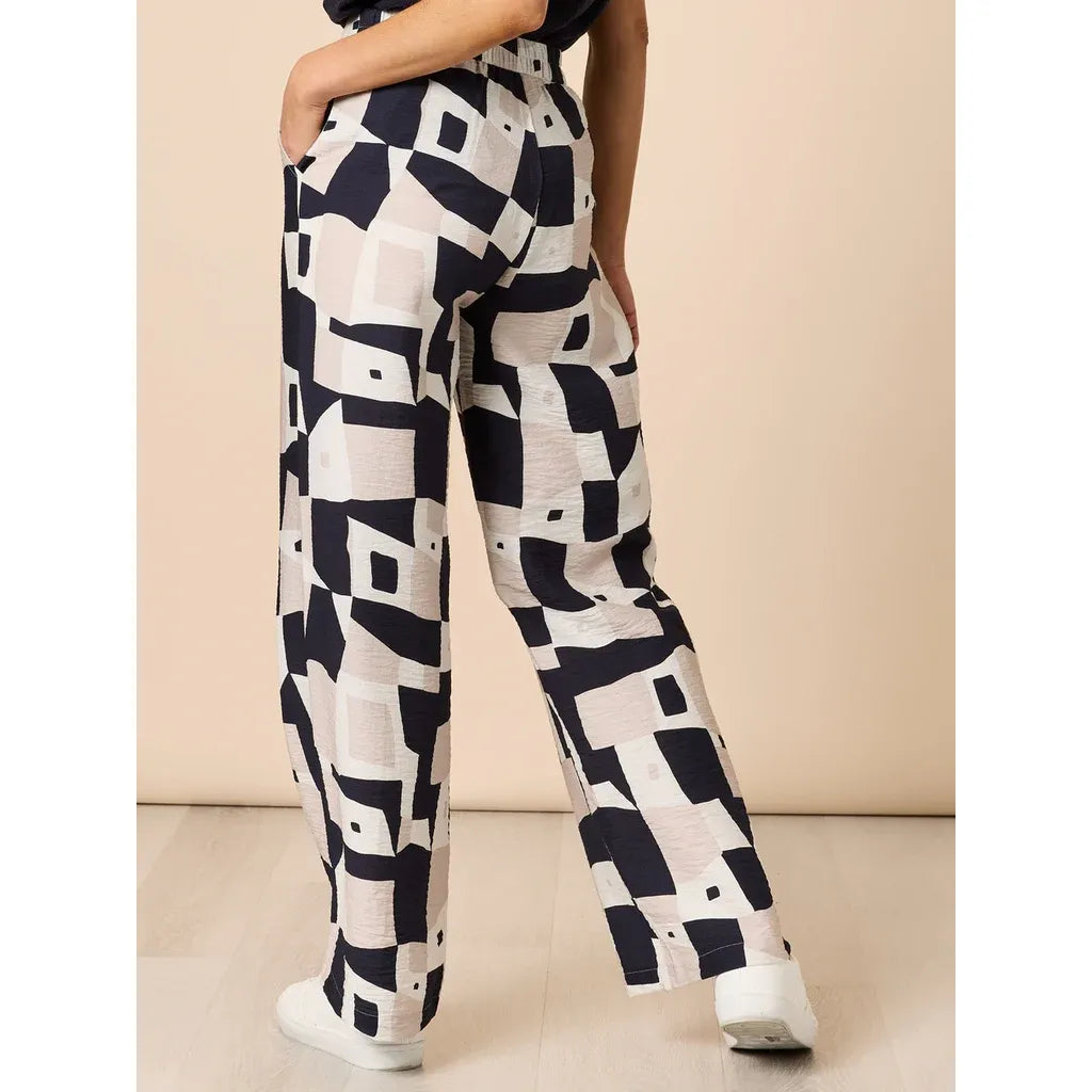 Rive Gauche Navy Multi Pant C49236