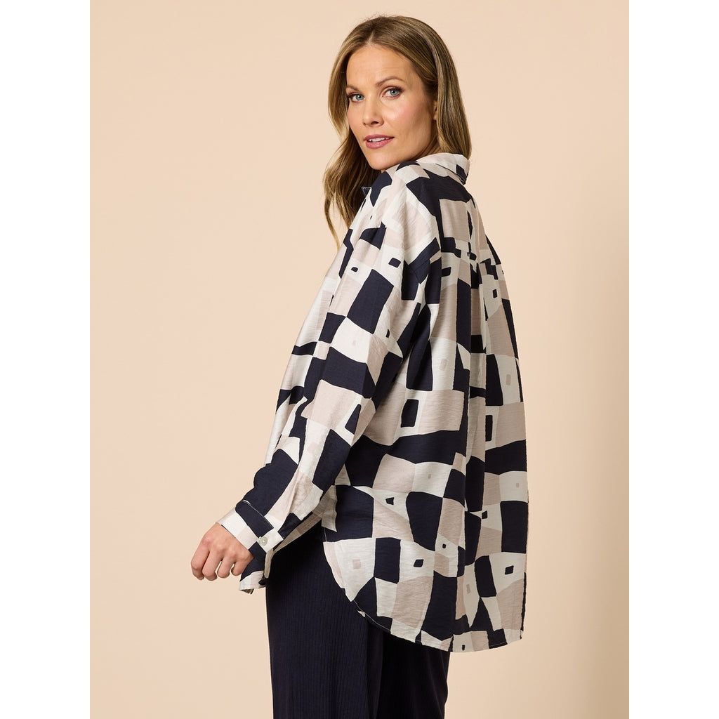 Rive Gauche Navy Multi Jkt C49373