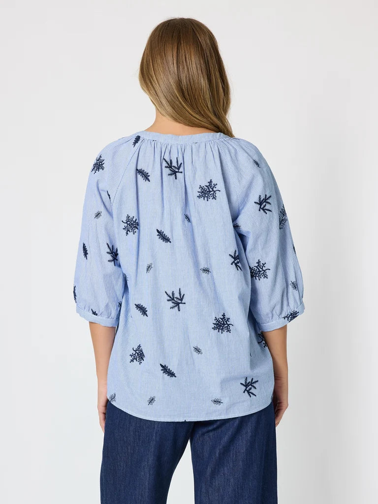 Botanica Embroidered Floral Shirt T49485