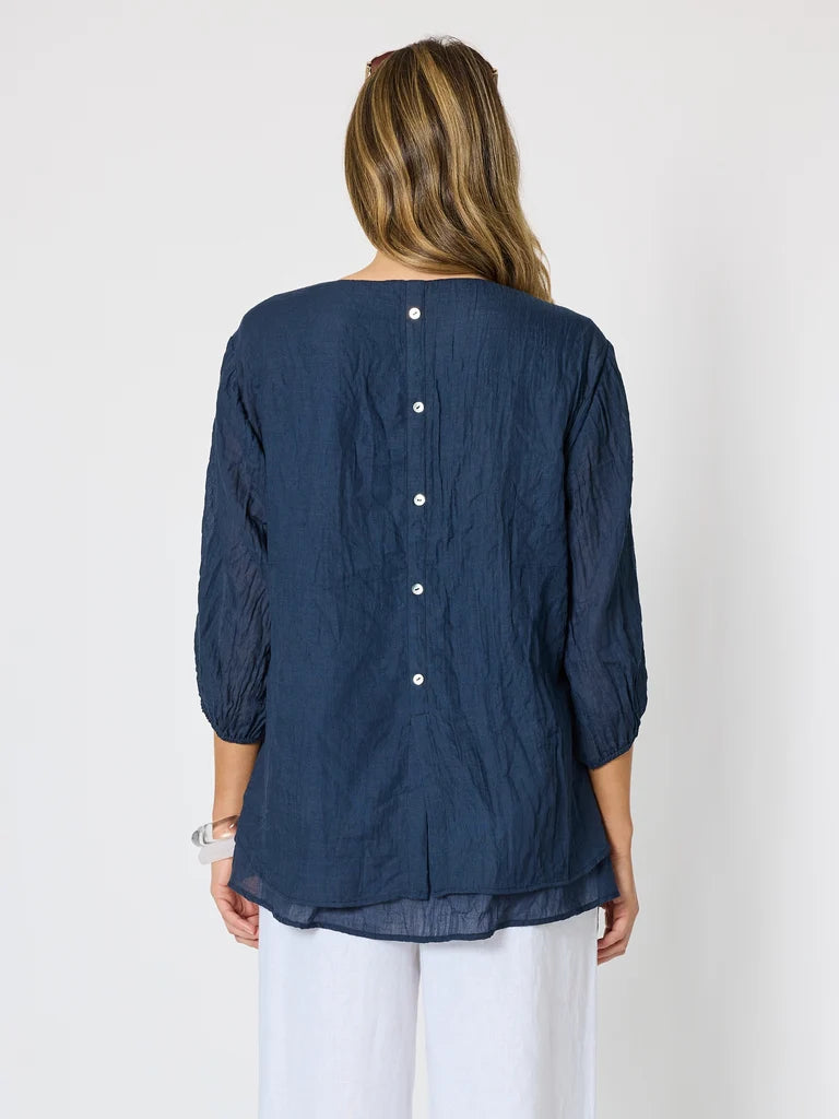 Camellia Navy Top C50097