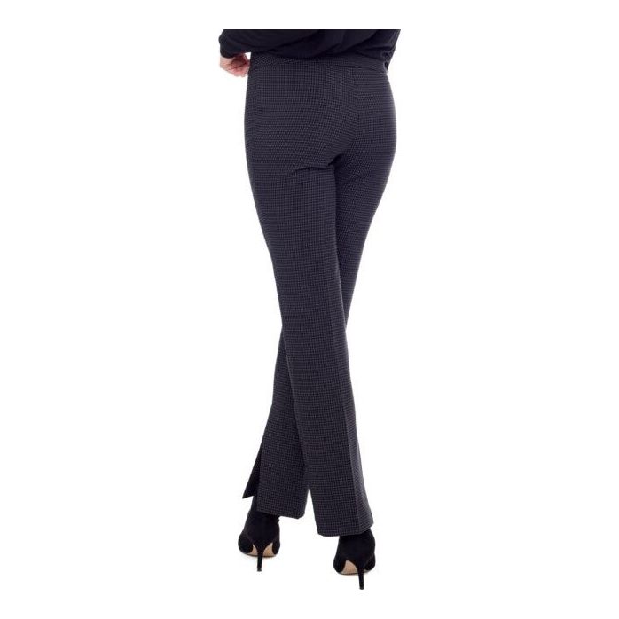 Pincheck Palermo Side Slit Full Length Pant