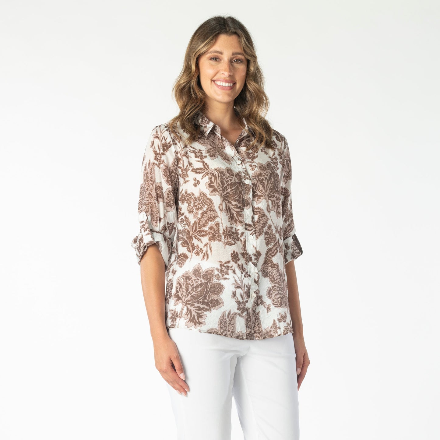 Renoma 3/4 Tab Sleeve Shirt 9456.56