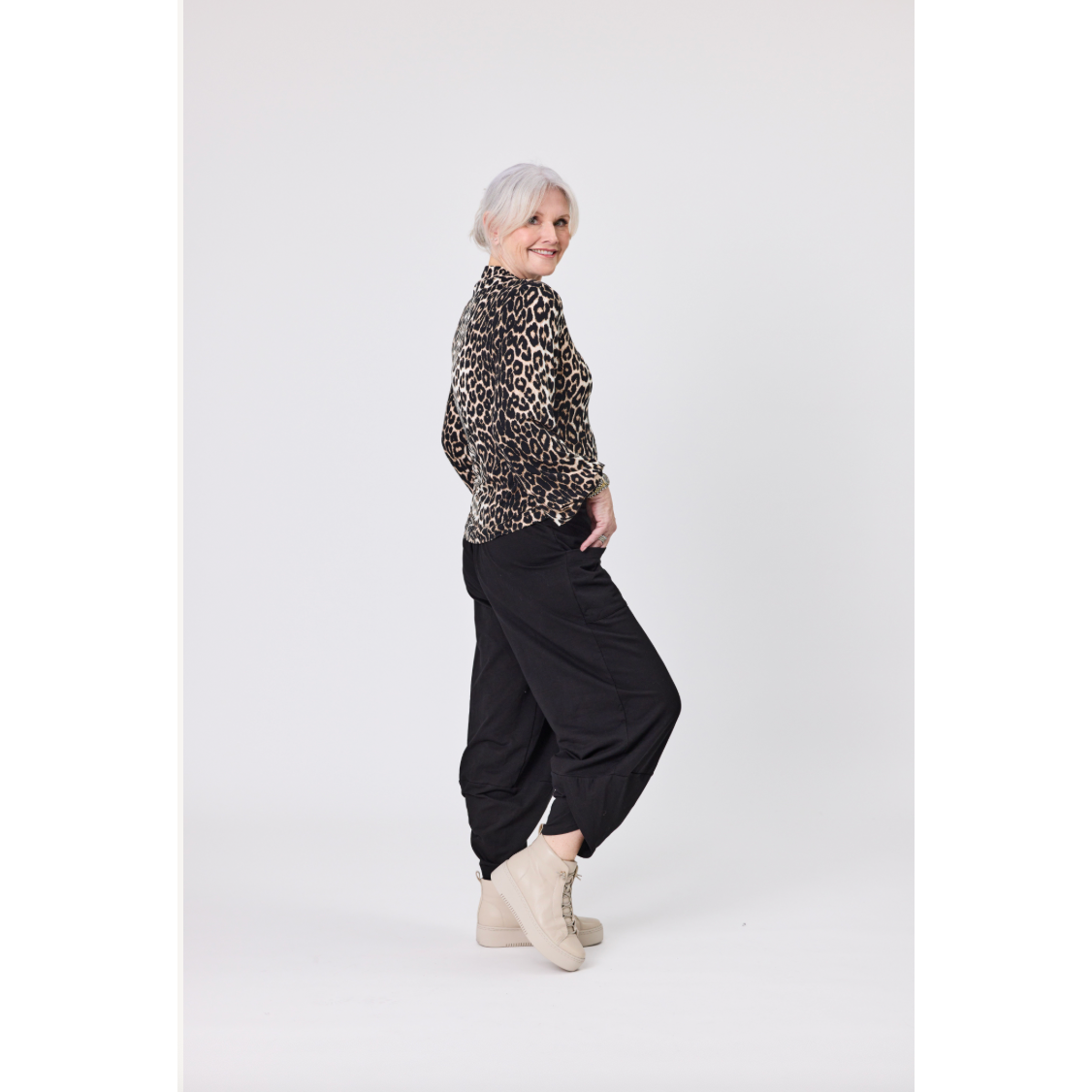 Evie Leopard Print Top LTD313
