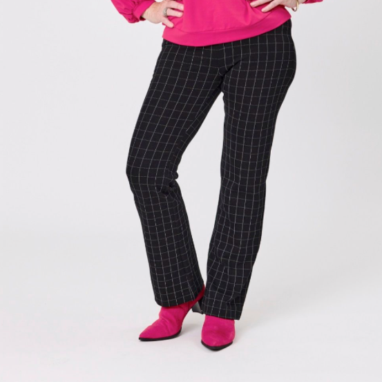 Naja Black Grid Check Pants LTD337