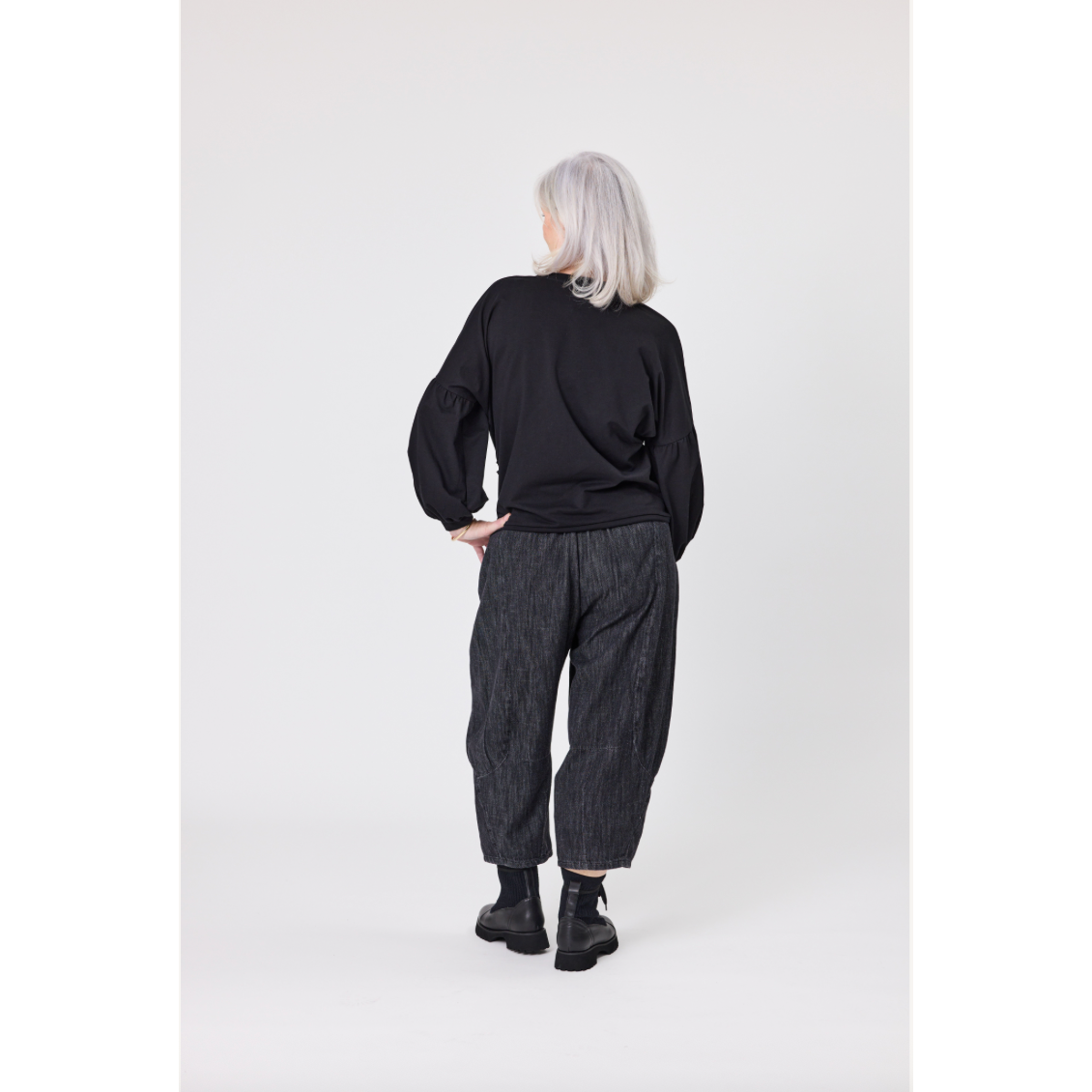 Sonja Black Denim Pants LTD326