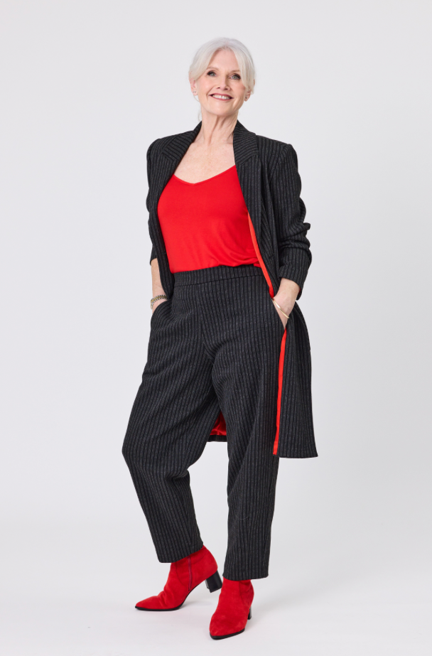 Hedda Pinstripe Coat LTD367