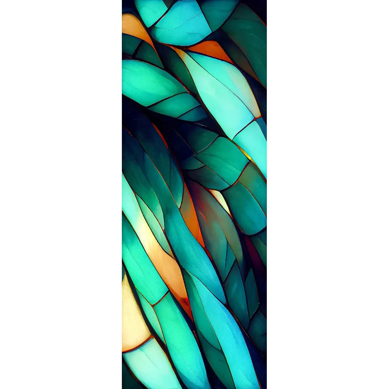 Abstract VISCOSE Crepe Maxi Kaftan