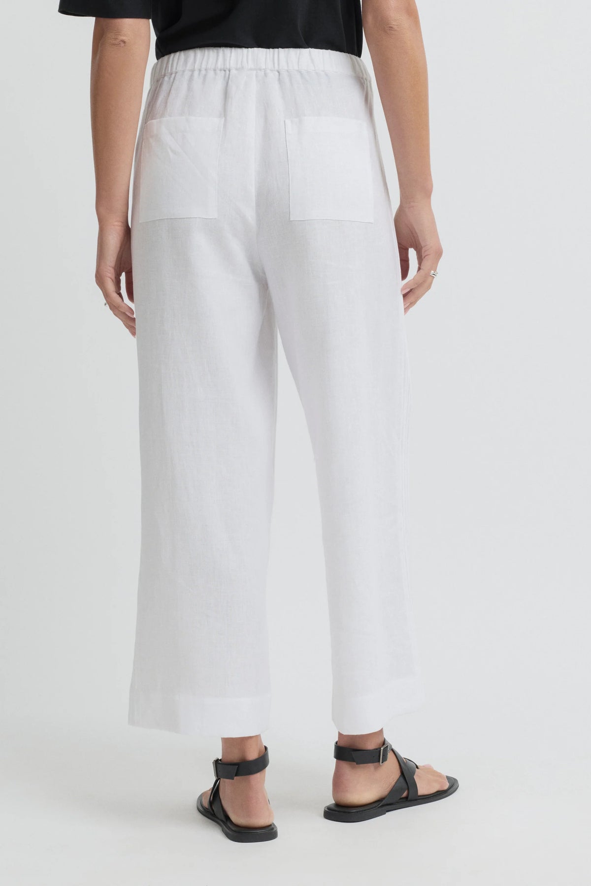 Tirari Pintuck White Pant YT8064