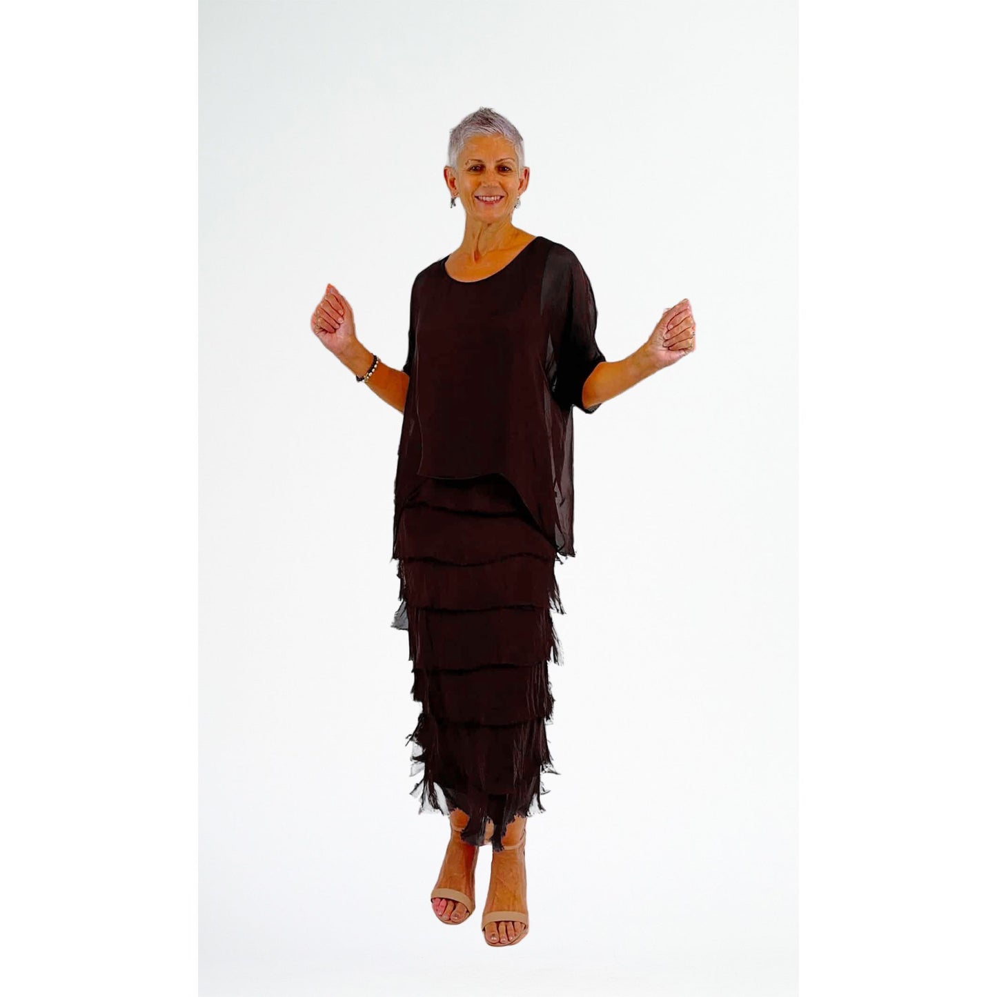 La Strada Silk Layer Dress LSD21-703