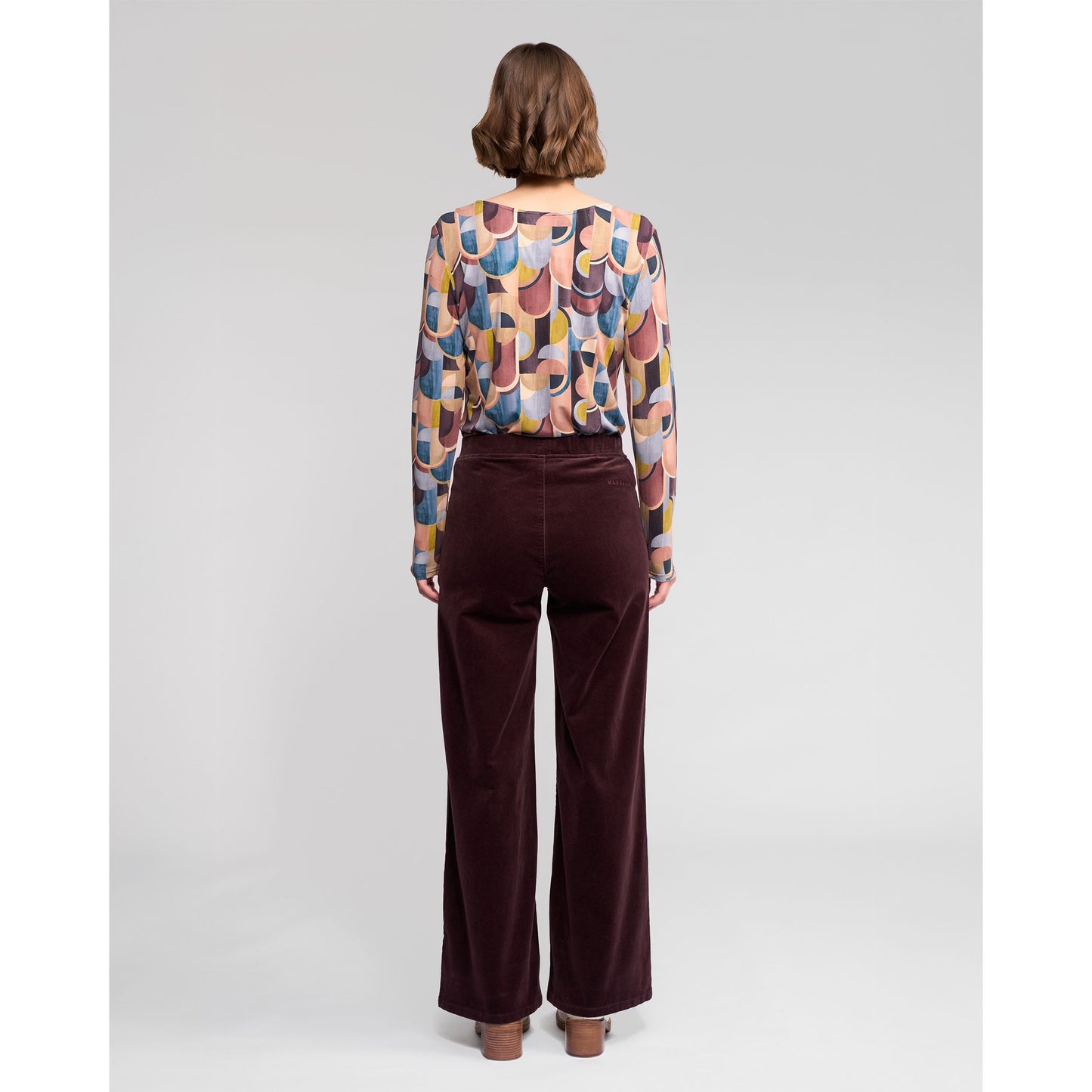 Loft Wide Leg Cord Pull On Pant 235M