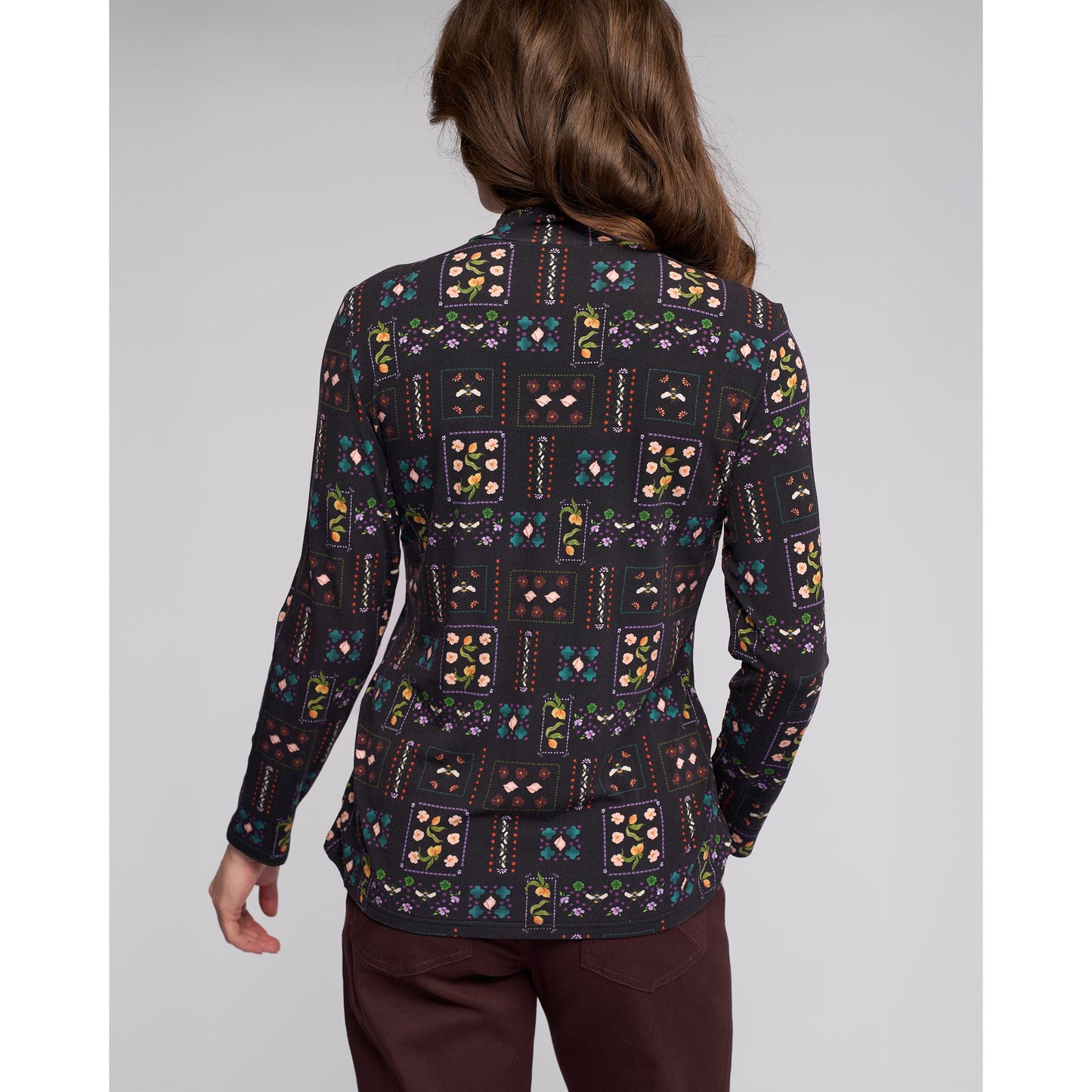 Foundation Printed Knit Top 4344