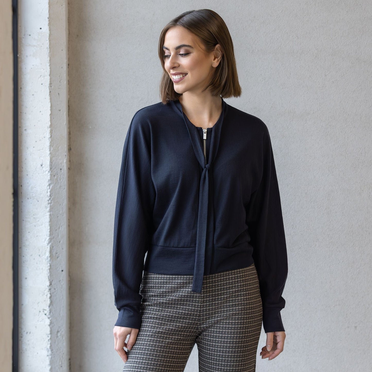 Nina Zip Up Merino Cardi 4492