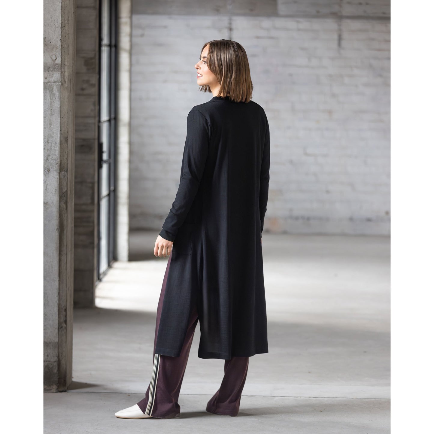 Suki Black Coatigan 4494