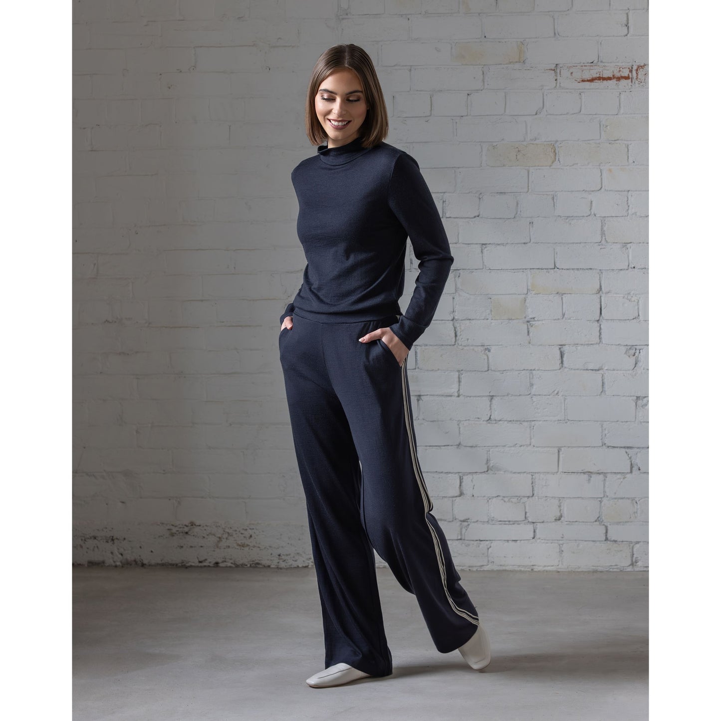 Asher Wide Leg Merino Pant 5042