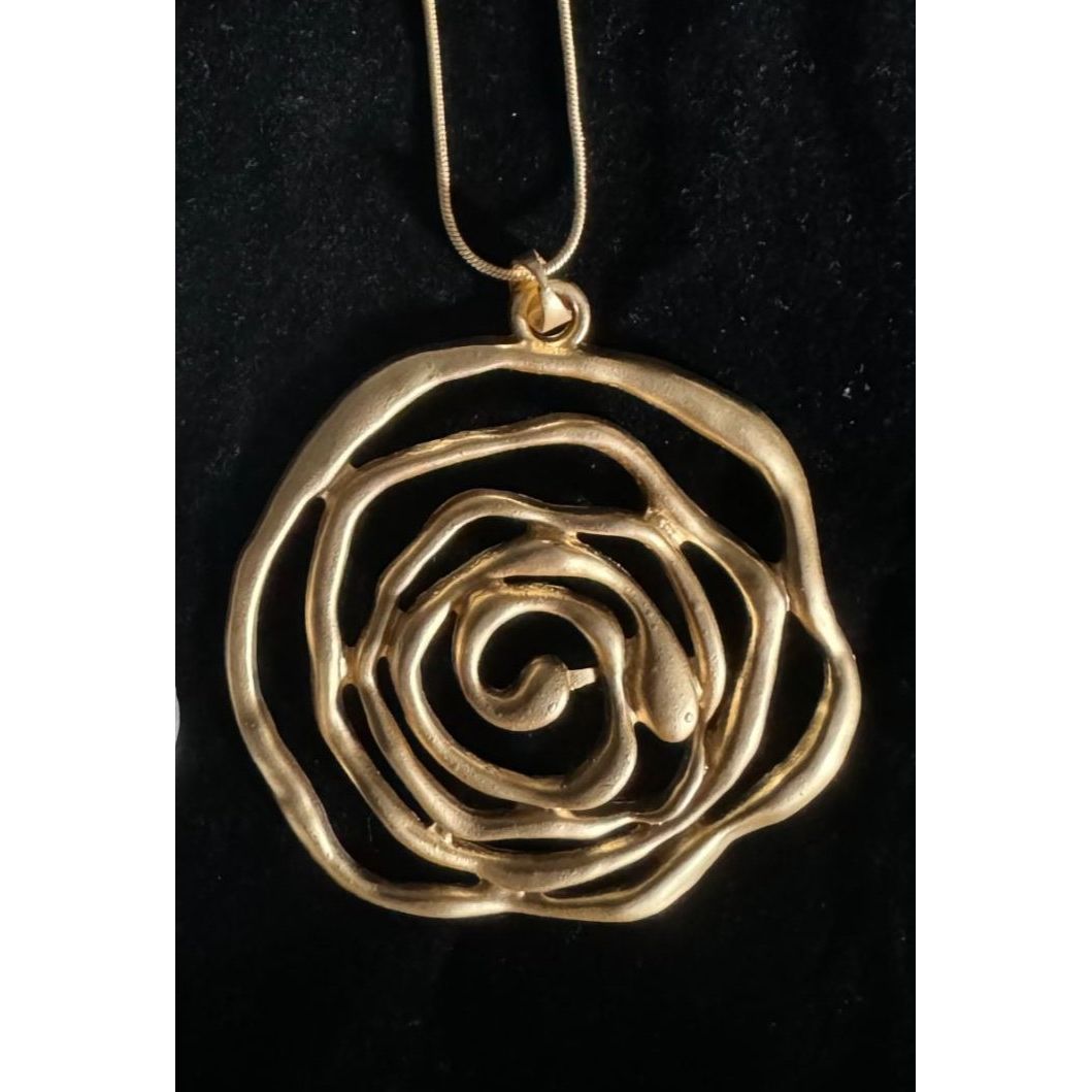 Gold Rose Necklace