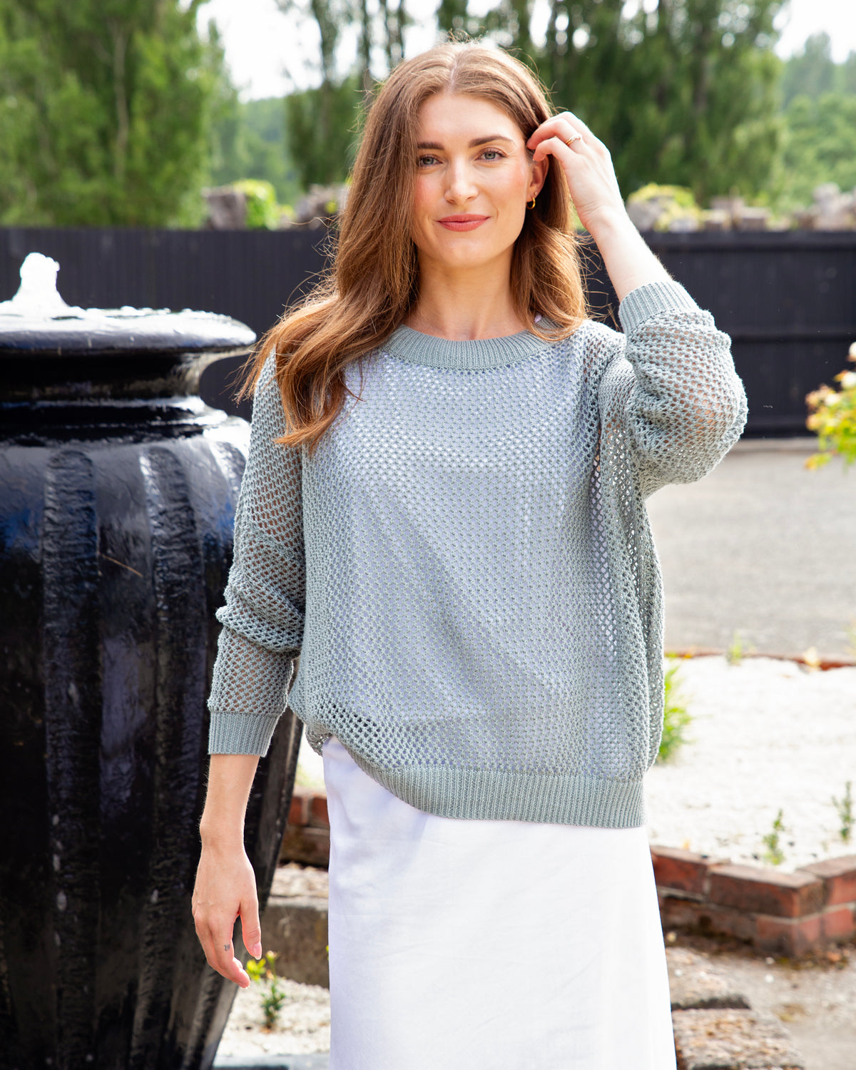 WoB Crew Mesh Knit 1001