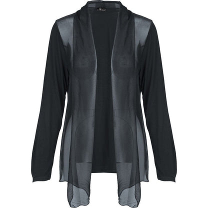 Woven Long Sleeve Cardigan