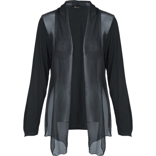 Woven Long Sleeve Cardigan