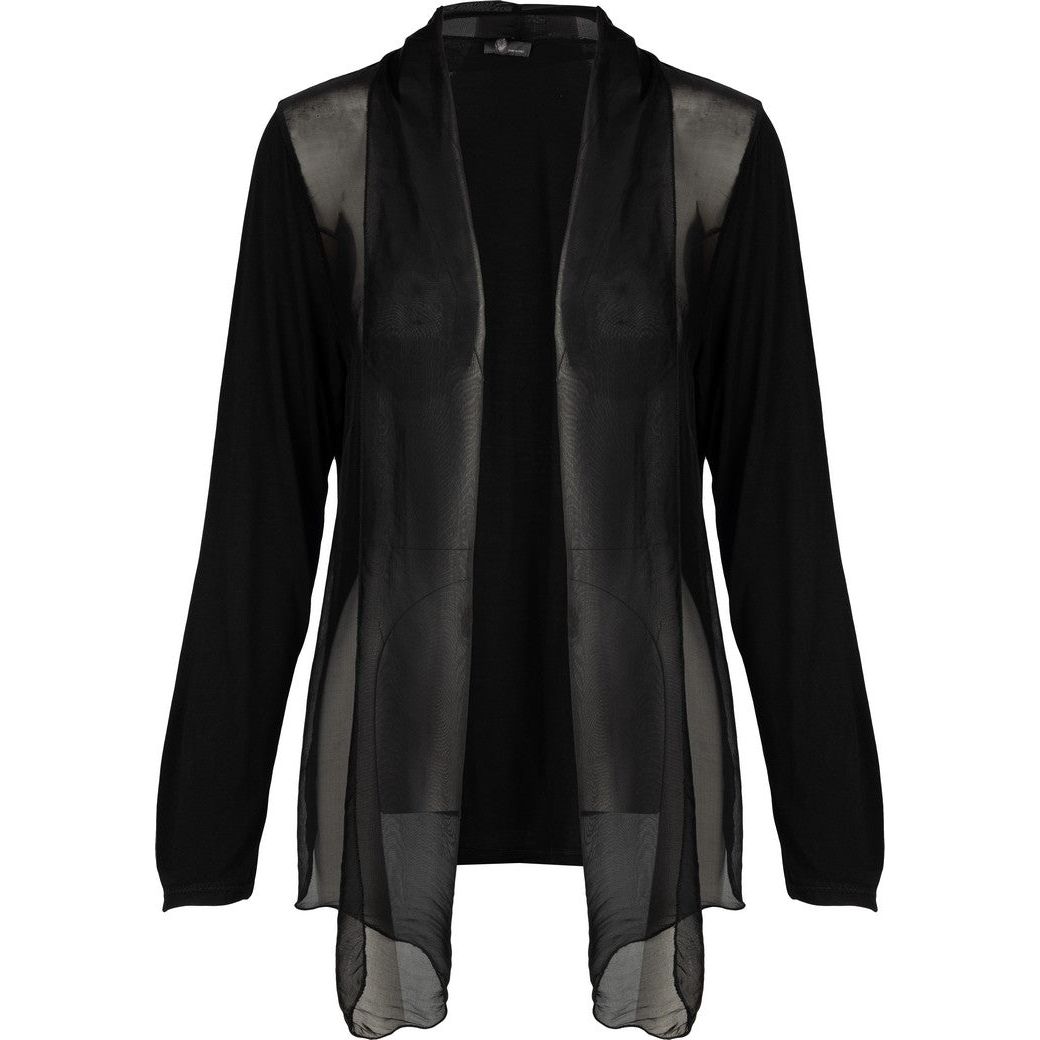 Woven Long Sleeve Cardigan