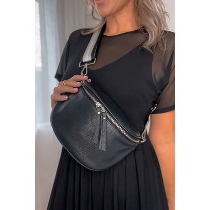 Lemon Tree Dani Leather Bag-Jet