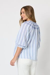 Seaside Blue/Wht Stripe Top T50349