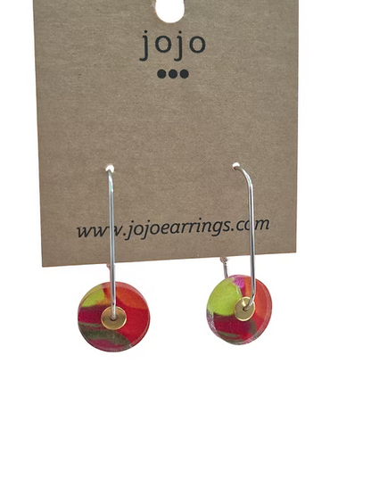 Jojobee Artsy  Earrings Print B