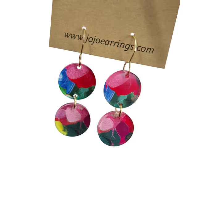 Jojobee Artsy  Earrings Print D