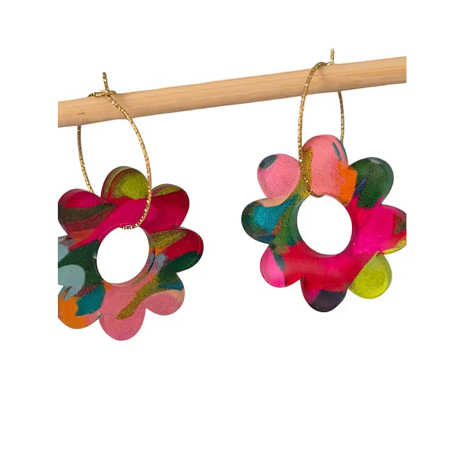 Jojobee Artsy  Earrings Print B