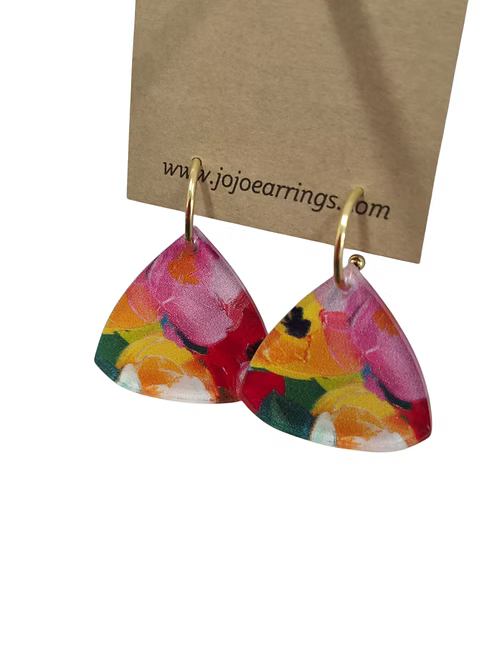 Jojobee Artsy  Earrings Print D