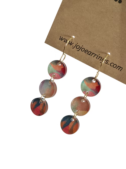 Jojobee Artsy  Earrings Print A