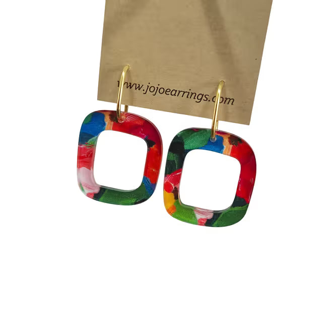 Jojobee Artsy  Earrings Print D