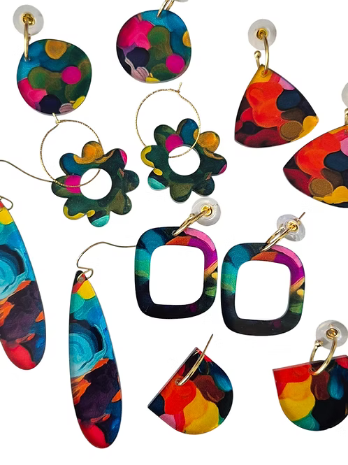Jojobee Artsy  Earrings Print E