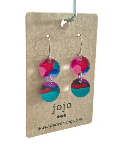 Jojobee Artsy  Earrings Print B