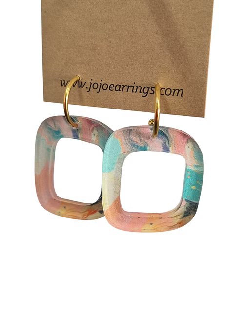Jojobee Artsy  Earrings Print F