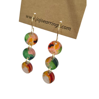 Jojobee Artsy  Earrings Print D