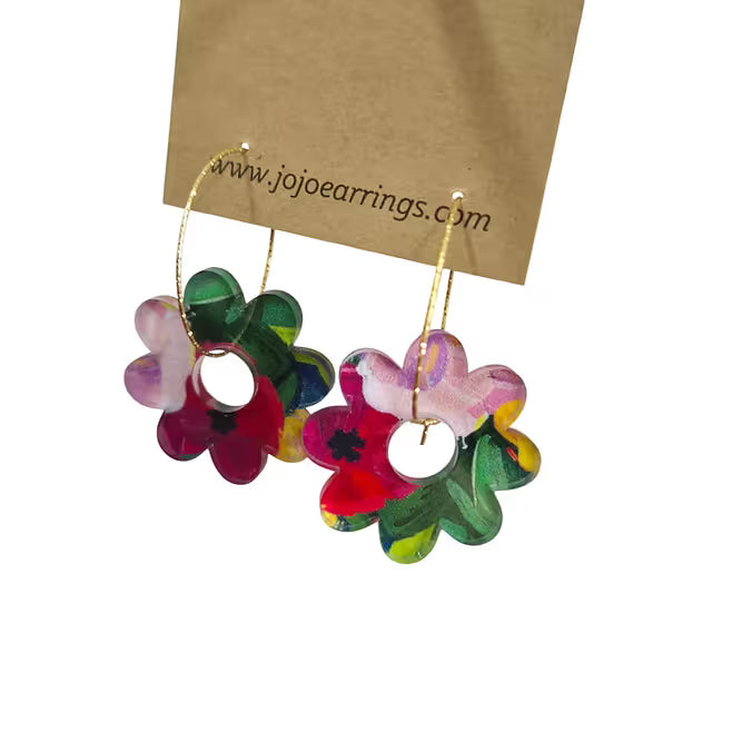 Jojobee Artsy  Earrings Print D